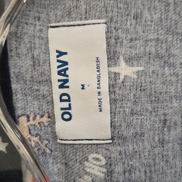 Nwot Festive Santa Print Pajama Top - Picture 2 of 4